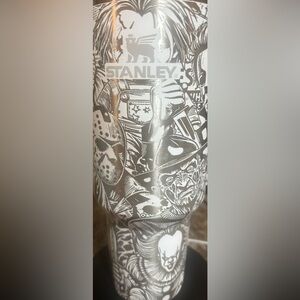 Authentic NEW laser engraved Horror themed Stanley 40oz with handle